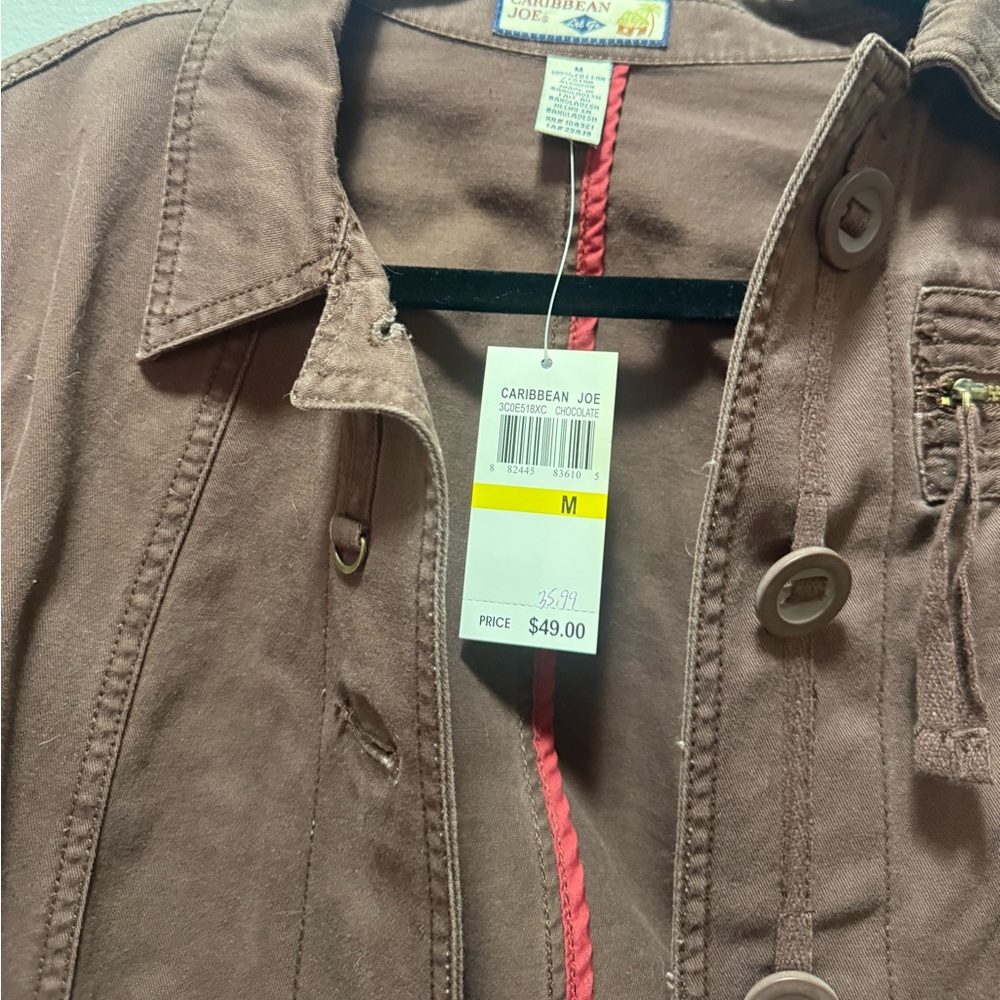 Casual Button-Front Jacket NWT - Picture 3 of 6